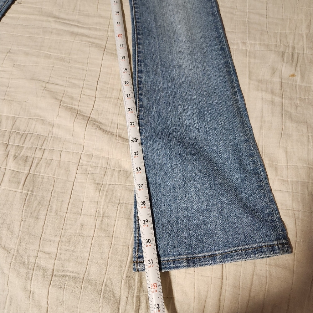 Kut From The Kloth Natalie  Jeans Womens Sz 00 Flare Mid Rise Stretch Light Wash - Picture 7 of 12